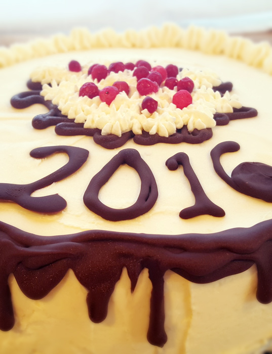 New years cake 2016 - nyårstårta