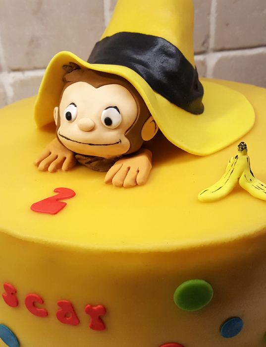 Curious George cake - Nicke Nyfiken-tårta