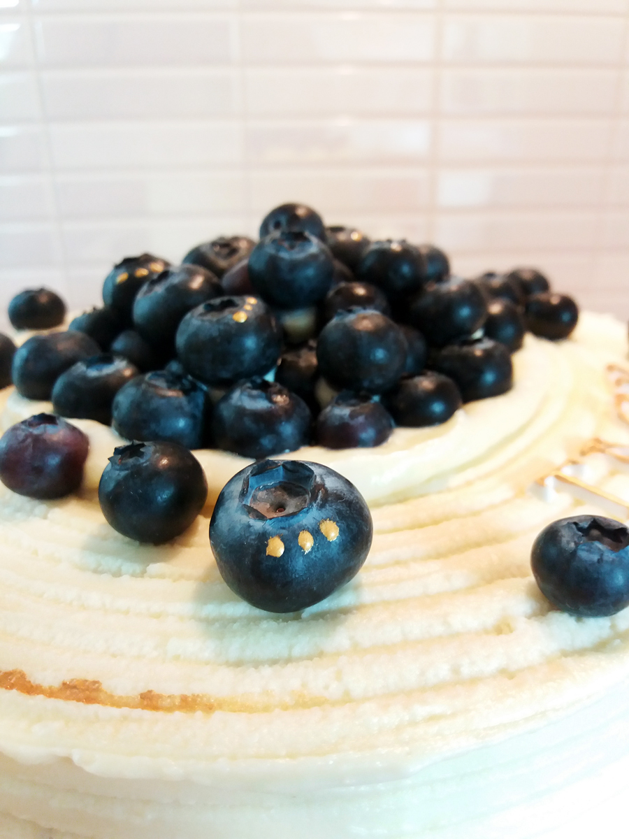 Blueberry cake - blåbärstårta