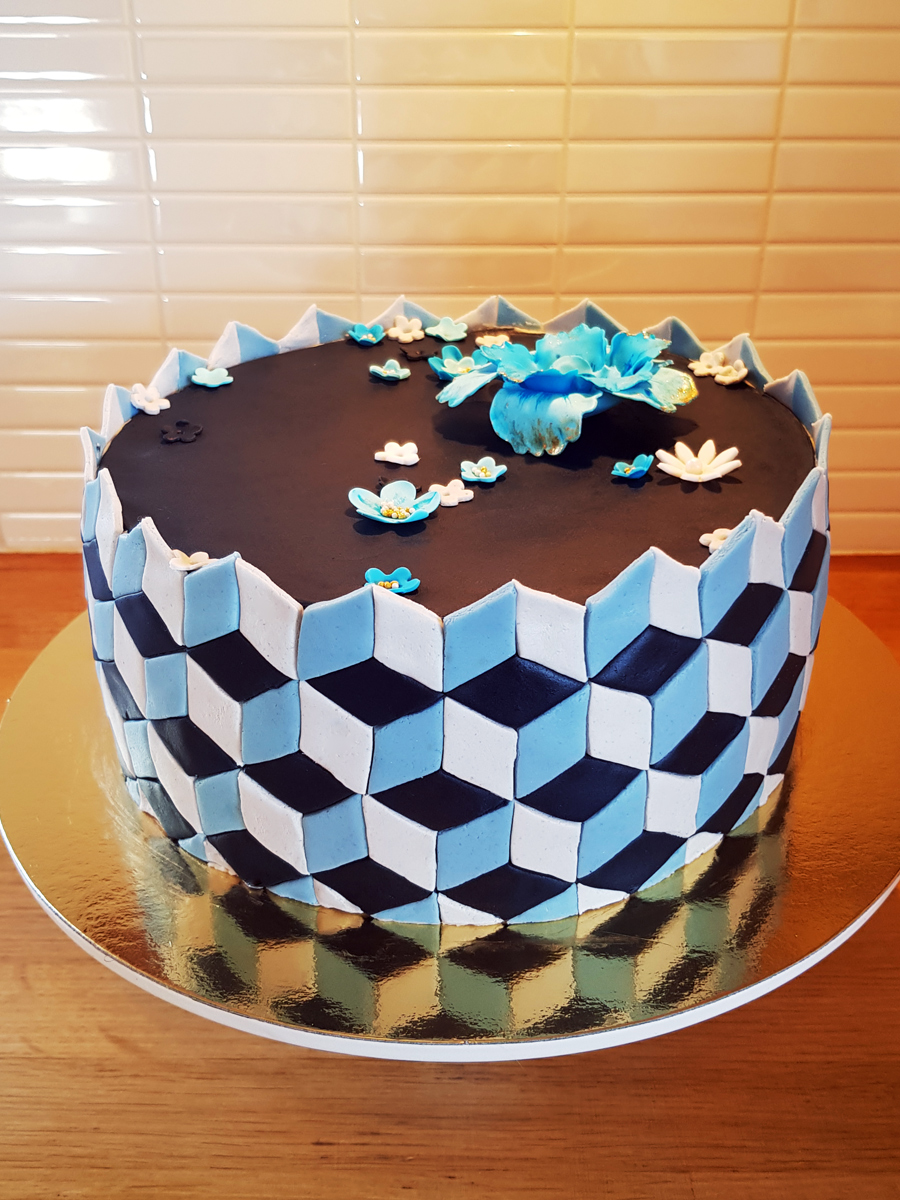 Geometrisk tårta - geometric cake