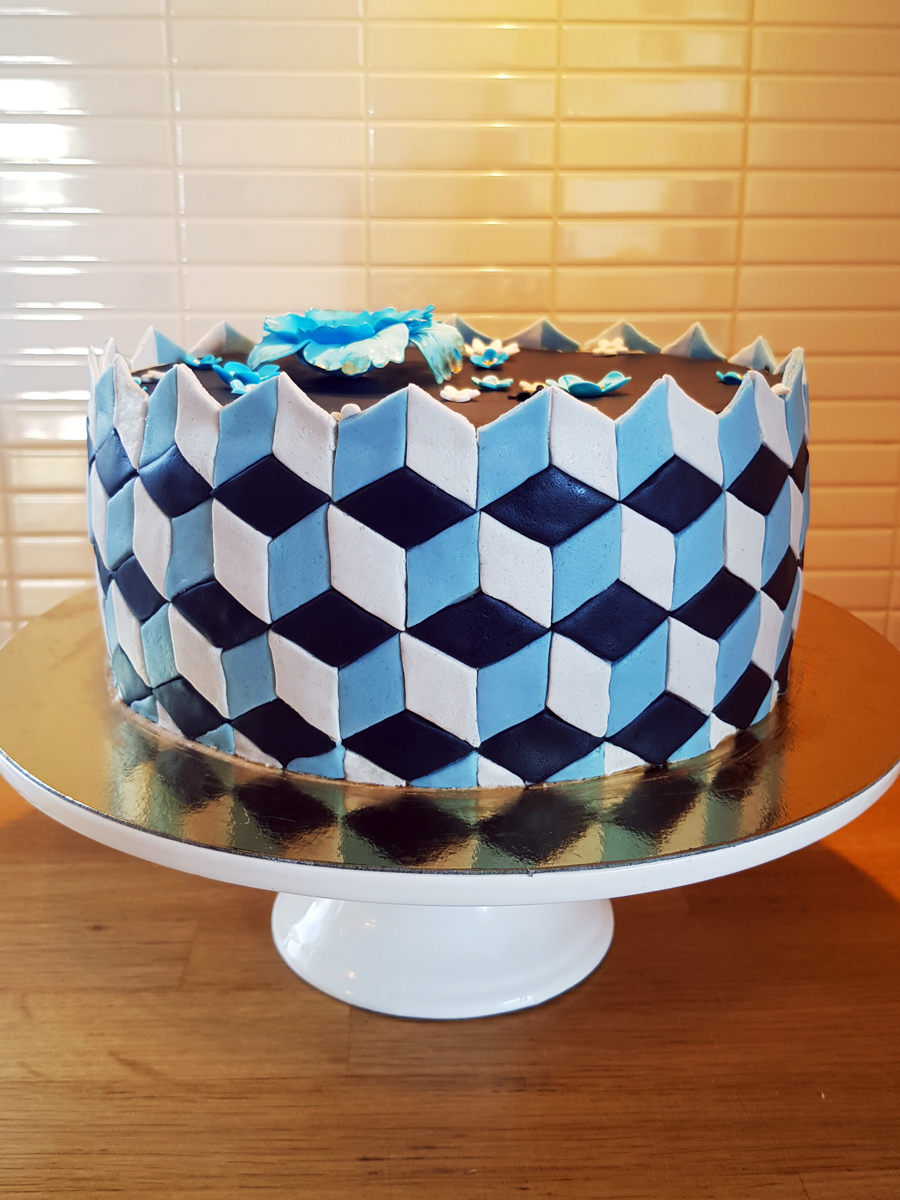 Geometrisk tårta - geometric cake