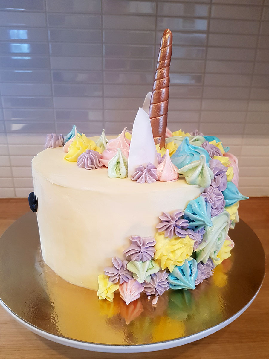 Unicorn cake - enhörningstårta